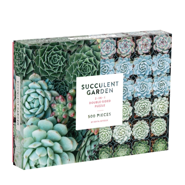 Sarah McMenemy - Succulent Garden 2-Sided 500 Piece Puzzle - New Jigsa