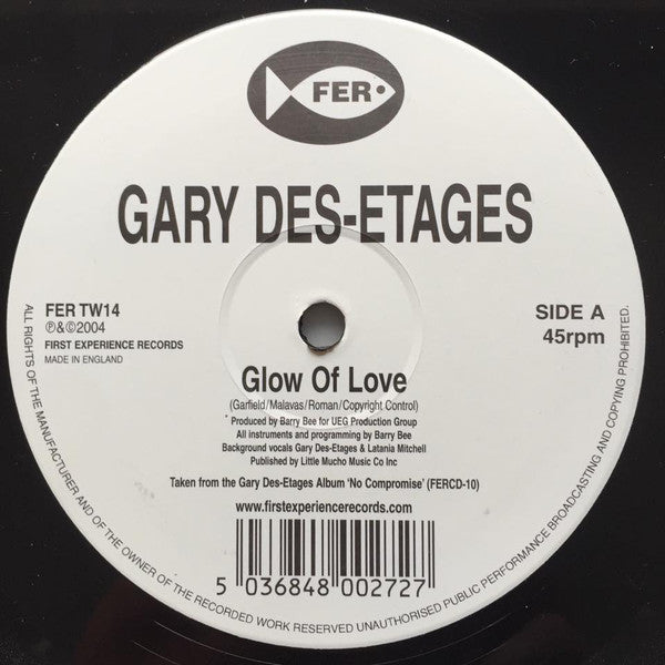 Gary Des'Etages - Glow Of Love - Used Vinyl Record 12"