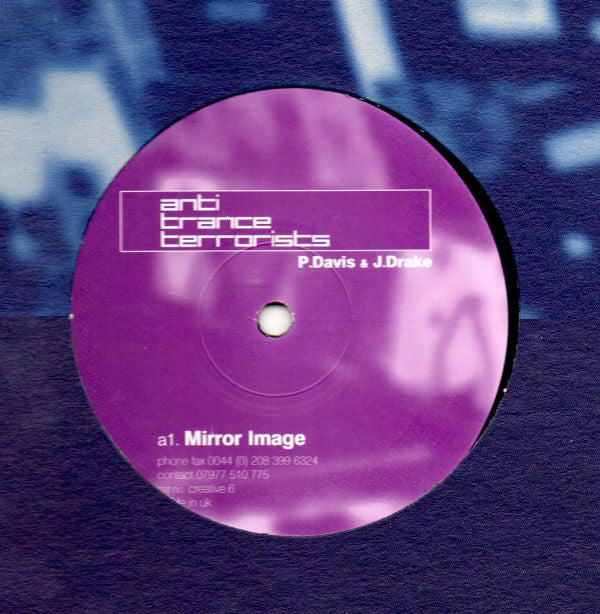 Anti Trance Terroris - Mirror Image - Used Vinyl Record 12"