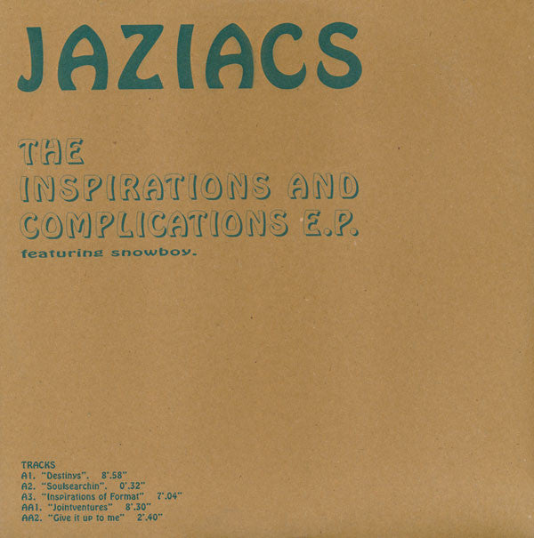 Jaziac Sunflowers - Inspirations And Complications E.P. - Used Vinyl
