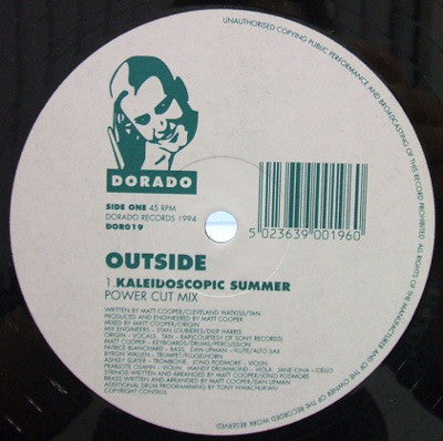 Outside - Kaleidoscopic Summer - Used Vinyl Record 12"