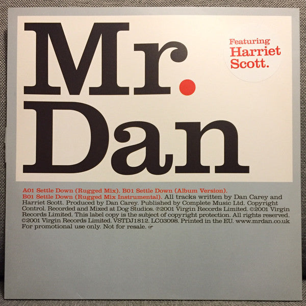 Mr. Dan - Settle Down - Used Vinyl Record 12"