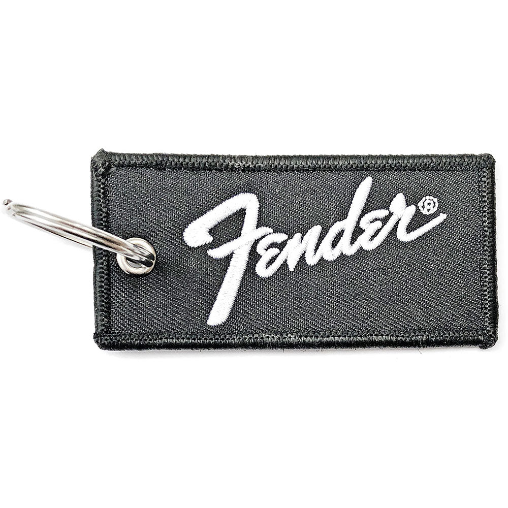 Fender - Keychain: Logo (Double Sided Patch) - keyrings