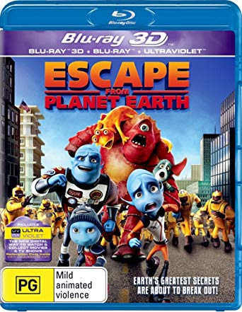 Escape From Planet Earth 3D+2D Blu-Ray - New BLU-RAY