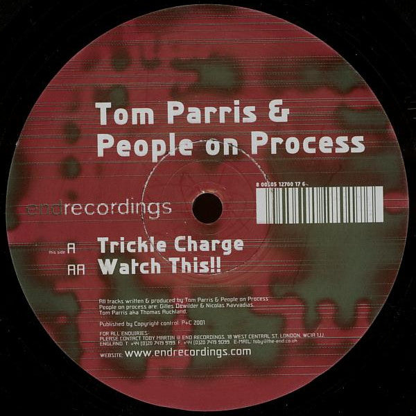 Tom Parris - Trickle Charge - Used Vinyl Record 12"