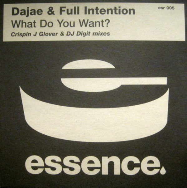Dajae - What Do You Want? (Crispin J Glover & DJ Digit Mixes) - Used