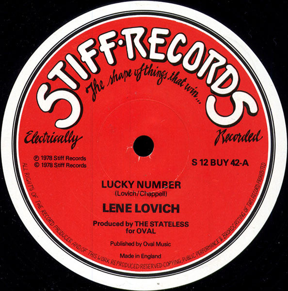Lene Lovich - Lucky Number - Used Vinyl Record 12"