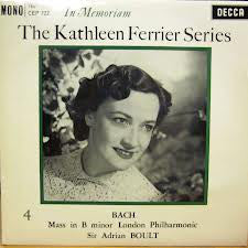 Kathleen Ferrier - Series (In Memoriam No. 4) Bach - Used Vinyl Recor
