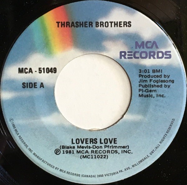 Thrasher Brothers - Lovers Love / Wouldn't It Make A Good Country Son