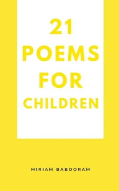 Babooram - 21 Poems For Children - New paperback or softback