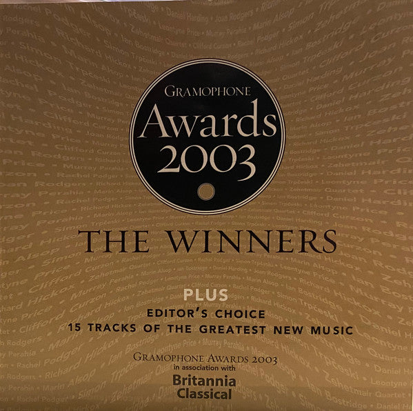 Various - Gramophone Awards 2003 The Winners Plus Editor's Choice -