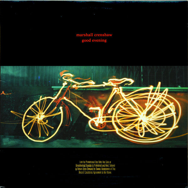 Marshall Crenshaw - Good Evening - Used Vinyl Record