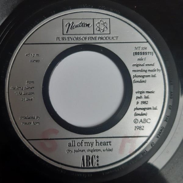 ABC - All Of My Heart / Overture (From The Lexicon Of Love) - Used Vi