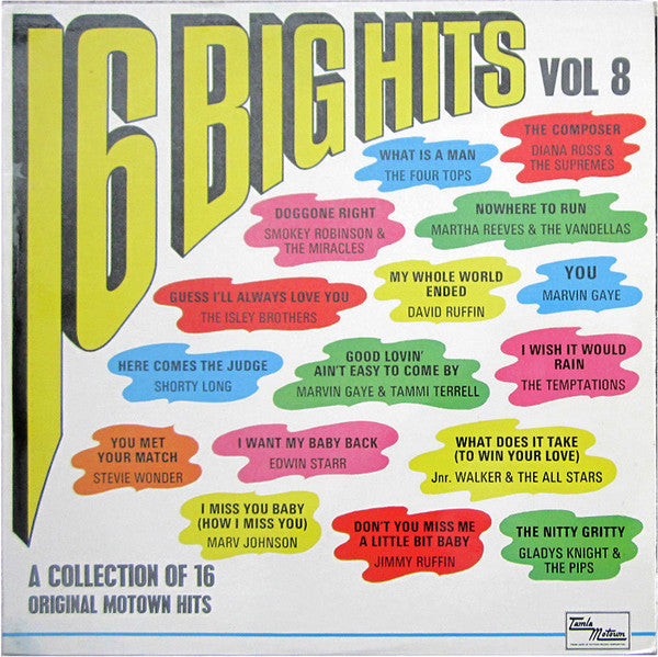 Various - 16 Big Hits Vol. 8 - Used Vinyl Record