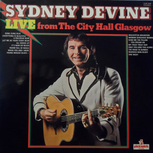 Sydney Devine - Live From The City Hall Glasgow - Used Vinyl Record