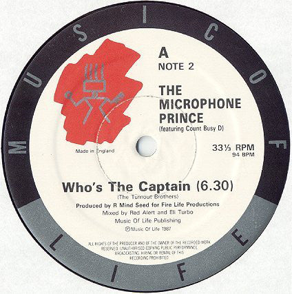 Microphone Prince - Who's The Captain - Used Vinyl Record 12"