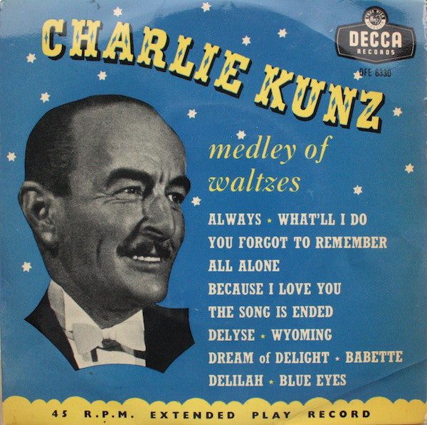 Charlie Kunz - Medley Of Waltzes - Used Vinyl Record 7"