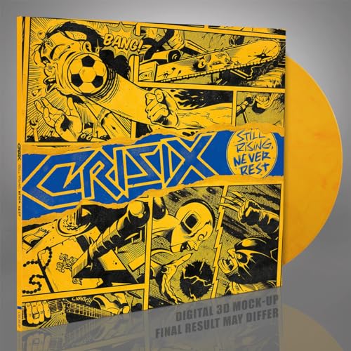 CRISIX - STILL RISING… NEVER REST (YELLOW FLAME VINYL) - Vinyl Record