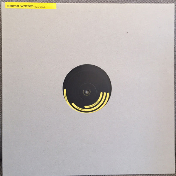 Emma Warren - Wants U Back - Used Vinyl Record 12"