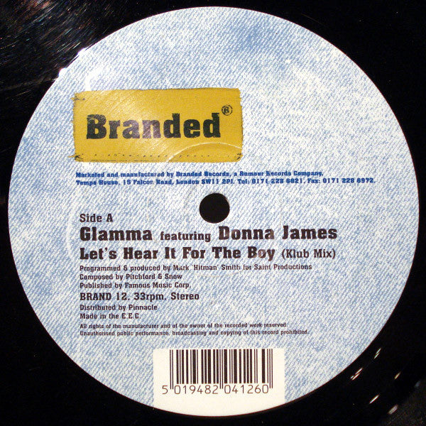 Glamma - Let's Hear It For The Boy / We Are Family - Used Vinyl Recor