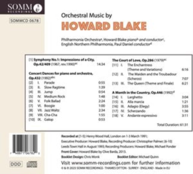 PHILHARMONIA ORCHEST - BLAKE - CONCERT DANCES - CD