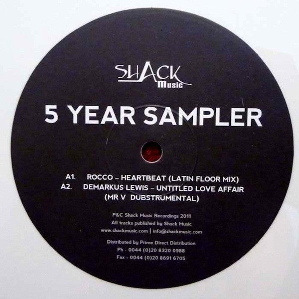 DJ Rocco - Shack Music 5 Years - Part One - New Vinyl Record 12"