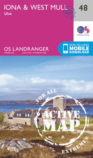 Ordnance Survey - Iona & West Mull, Ulva : 048 - Sheet map