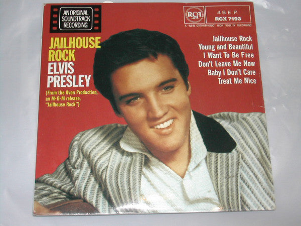 Elvis Presley - Jailhouse Rock - Used Vinyl Record 7"