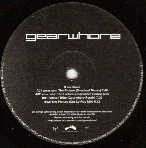 Gearwhore - Picture - Used Vinyl Record 12"