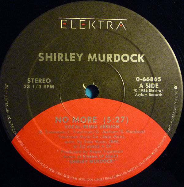 Shirley Murdock - No More - Used Vinyl Record 12"