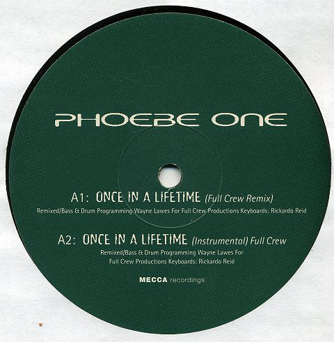 Phoebe One - Once In A Lifetime - Used Vinyl Record 12"