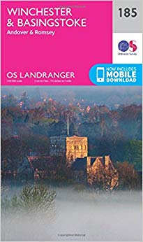 Ordnance Survey - Winchester & Basingstoke, Andover & Romsey : 185 - N