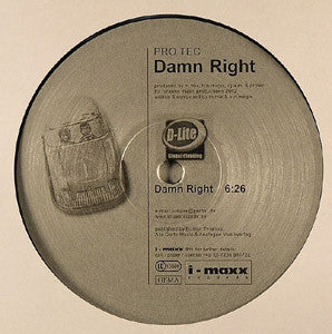 Pro Tec - Damn Right / Judgement - Used Vinyl Record 12"