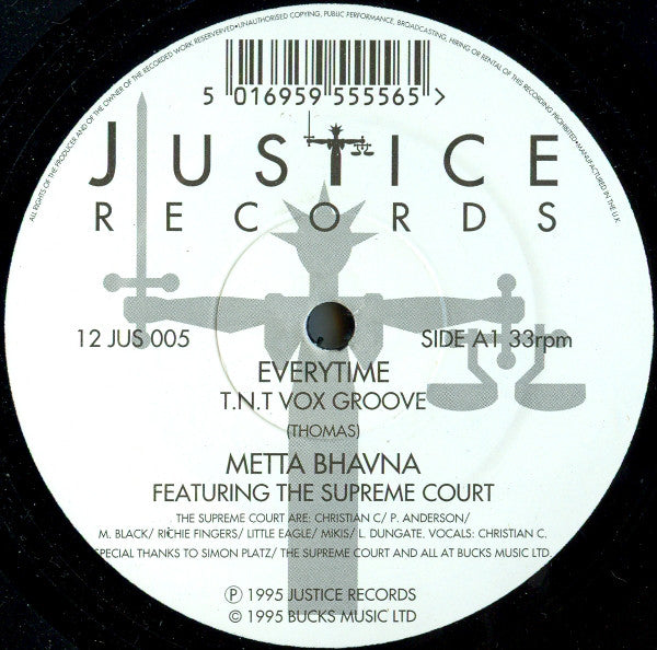 Metta Bhavna - Everytime - Used Vinyl Record 12"