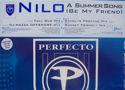 Nilo - A Summer Song (Be My Friend) - Used Vinyl Record 12"
