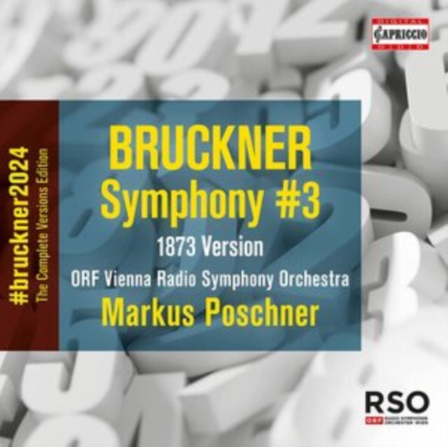 ORF VRSO/POSCHNER - BRUCKNERSYMPHONY 3 - CD