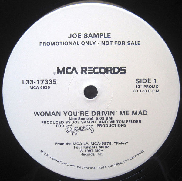 Joe Sample - Woman You're Drivin' Me Mad / Fortune Hunter -