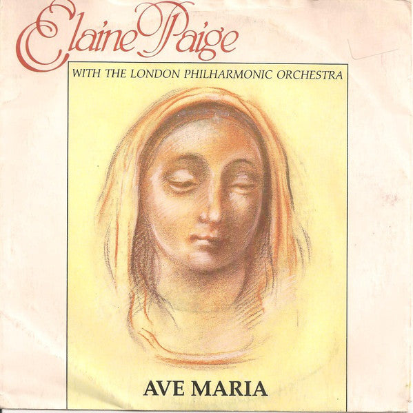 Elaine Paige - Ave Maria - Used Vinyl Record 7"