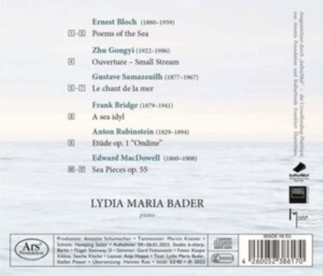 Lydia Maria Bader - Tales of the Sea - Works for Solo Piano - CD