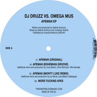 Druzz - Apeman EP - New Vinyl Record 12"