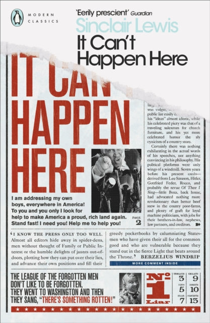 Sinclair Lewis - It Can't Happen Here - Paperback