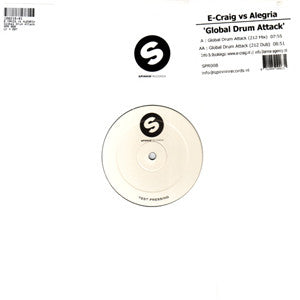E-Craig - Global Drum Attack - Used Vinyl Record 12"