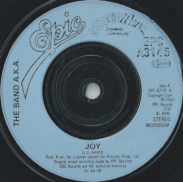 Band AKA - Joy - Used Vinyl Record 7"