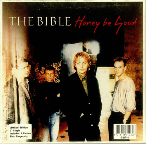 Bible - Honey Be Good - Used Vinyl Record 7"