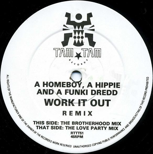 A Homeboy - Work It Out (Remix) - Used Vinyl Record 12"