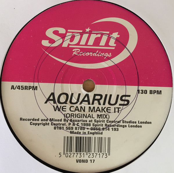 Aquarius - We Can Make It - Used Vinyl Record 12"