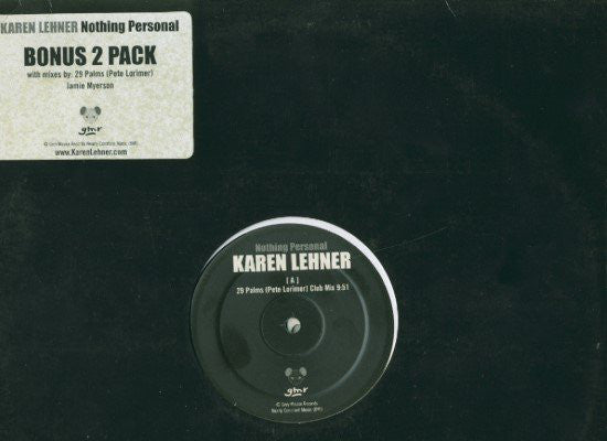 Karen Lehner - Nothing Personal - Used Vinyl Record 12"