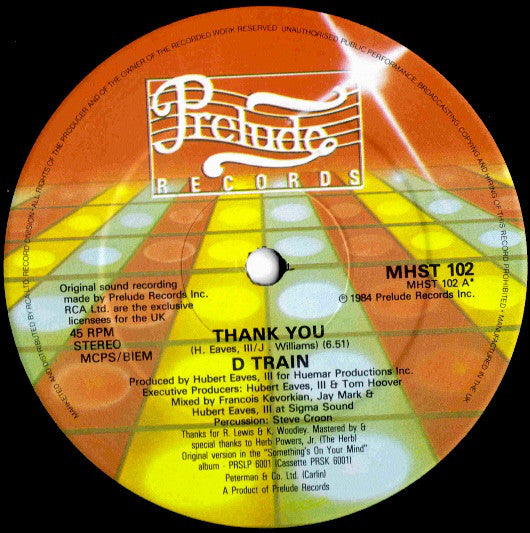D-Train - Thank You - Used Vinyl Record 12"