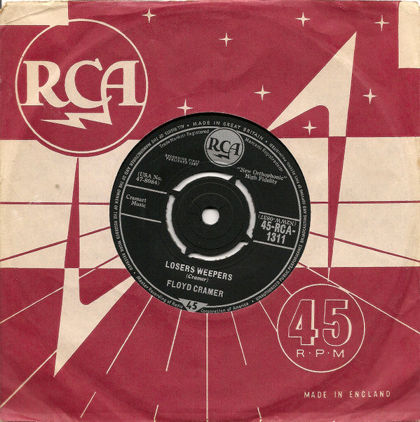 Floyd Cramer - Losers weepers / Swing Low - Used Vinyl Record 7"