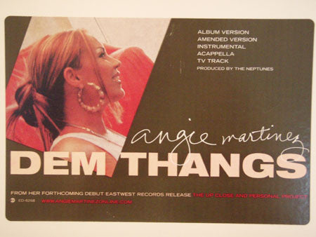 Angie Martinez - Dem Thangs - Used Vinyl Record 12"